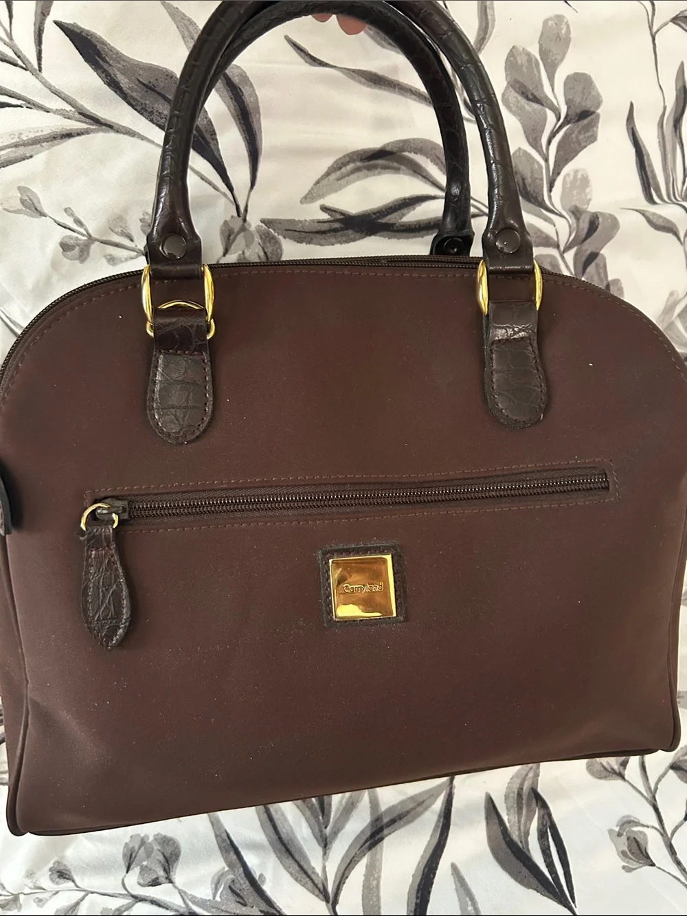Carryland Brown Dome Satchel